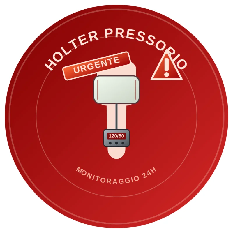 Holter Pressorio 24 ore - referto in 2 ore 'Urgente'